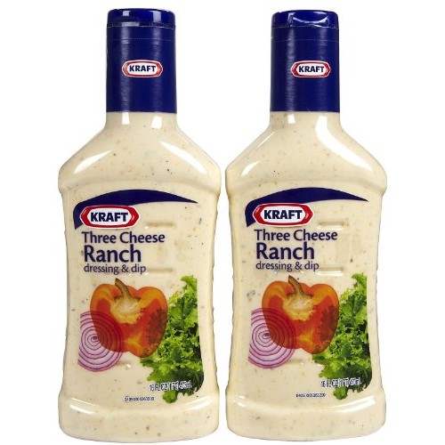 Kraft Three Cheese Ranch Dressing &Amp; Dip, 16 Oz, 2 Pk