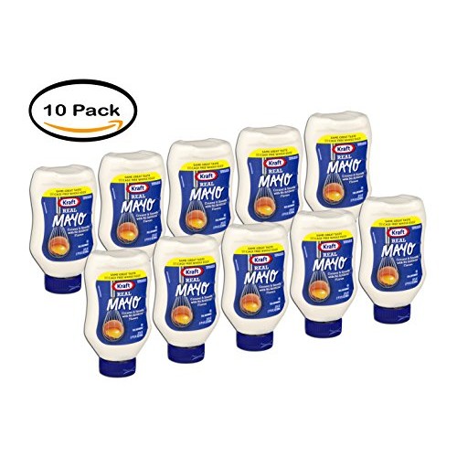 Pack Of 10 - Kraft Mayo Mayonnaise Real, 22 Fl Oz, Bottle