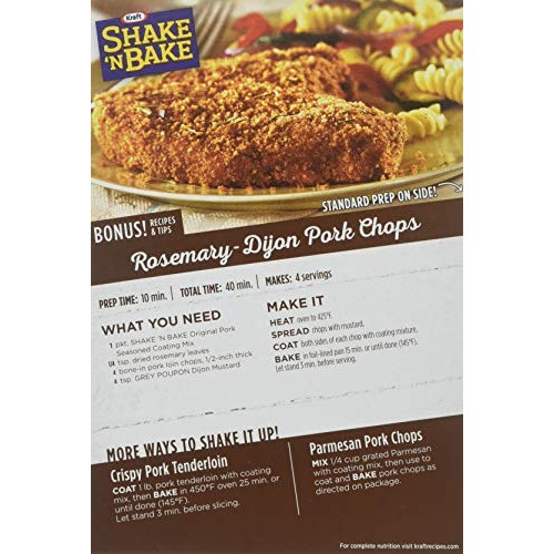 Shake N Bake Original Pork Seasoned Coating Mix 5Oz. 6 Boxes