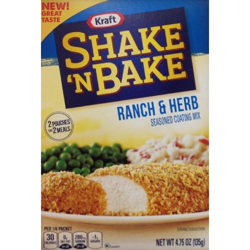 Shake N Bake Ranch &Amp; Herb Seasoned Coating Mix 4.75Oz