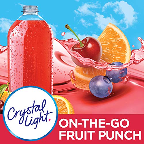Crystal Light Fruit Punch Drink Mix 40 On The Go Packets, 4 Box