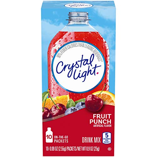 Crystal Light Fruit Punch Drink Mix 40 On The Go Packets, 4 Box