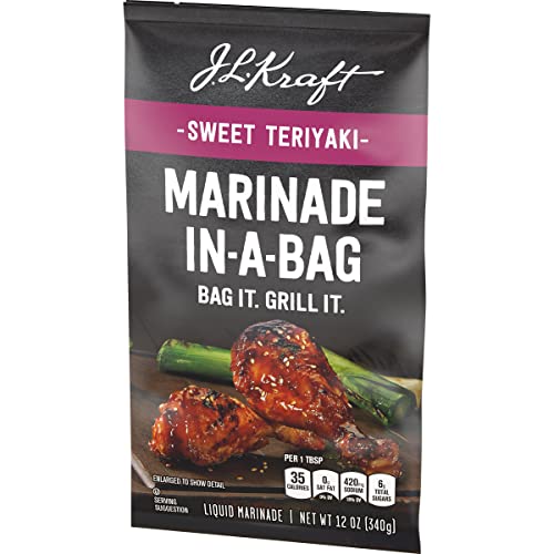 J.L. Kraft Sweet Teriyaki Marinade-in-a-Bag Liquid Marinade 12 ...