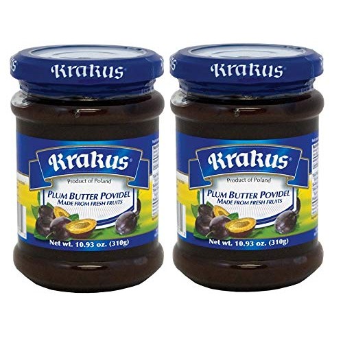 KRAKUS JAM PLUM BUTTER POVIDEL 2 pack x 9.88 oz 280g Powidlo S...