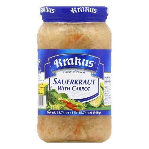 Krakus Sauerkraut With Carrot 31.74Oz 900G. Product Of Poland.