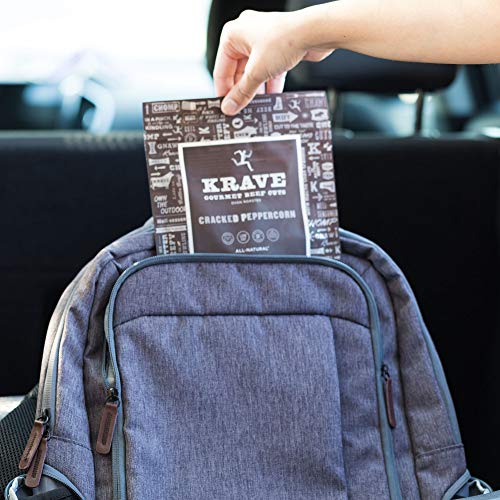 Krave Cracked Peppercorn Beef Jerky 4 Pack | Premium Chef Crafte