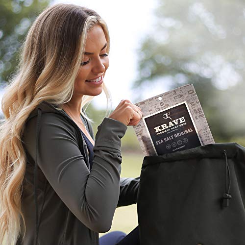 Krave Sea Salt Original Beef Jerky 4 Pack | Premium Chef Crafted