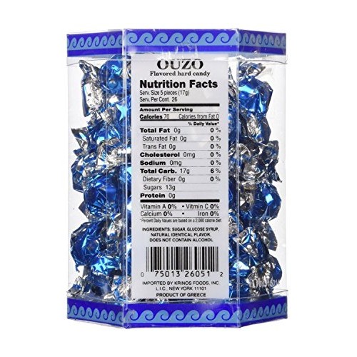 Krinos Ouzo Candy - Greek Favorite - Licorice Flavored Treat - D