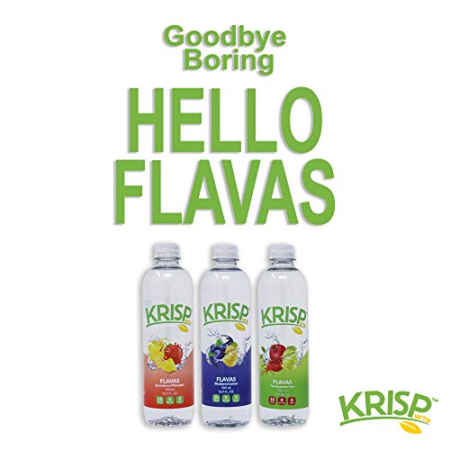 KRISPwtr Organic Flavas - Pomegranate/Lime - Made with Pure Spri...