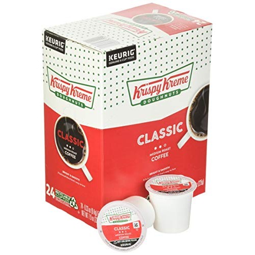 Krispy Kreme Classic, Single-Serve Keurig K-Cup Pods, Medium Roa