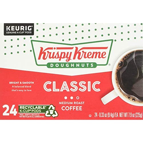 Krispy Kreme Classic, Single-Serve Keurig K-Cup Pods, Medium Roa