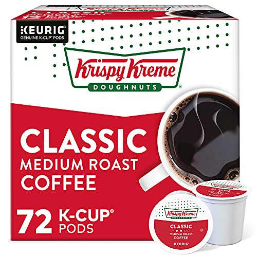 Krispy Kreme Classic, Single-Serve Keurig K-Cup Pods, Medium Roa