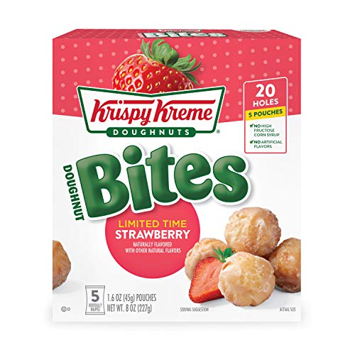 Krispy Kreme Doughnut Bites Strawberry, 8Oz