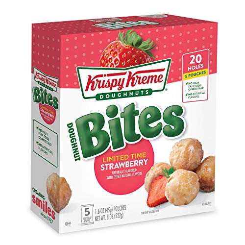 Krispy Kreme Doughnut Bites Strawberry, 8Oz