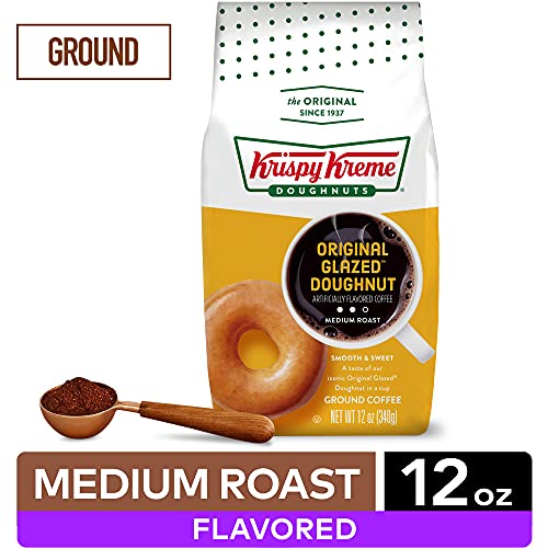 Krispy Kreme Original Glazed Doughnut, Ground Coffee, Flavored M