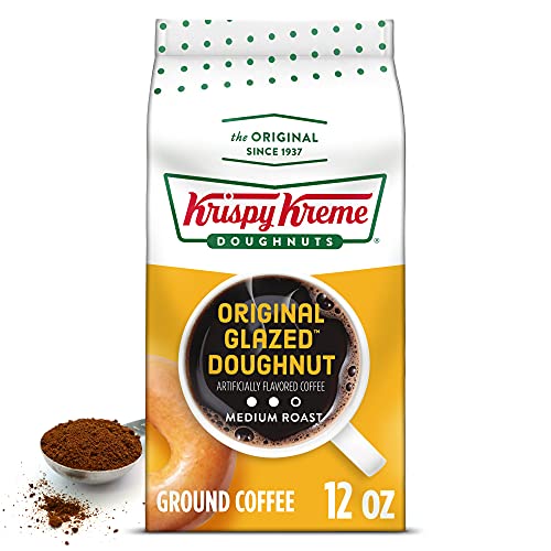 Krispy Kreme Original Glazed Doughnut, Ground Coffee, Flavored M