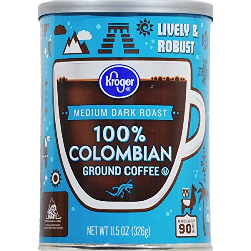 Kroger Medium Dark Roast Coffee - 100% Colombian Ground Coffee 1