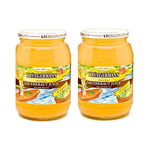 Ships Free Get 2 32 Fl.Oz Jars Sauerkraut Juice By Kruegermann