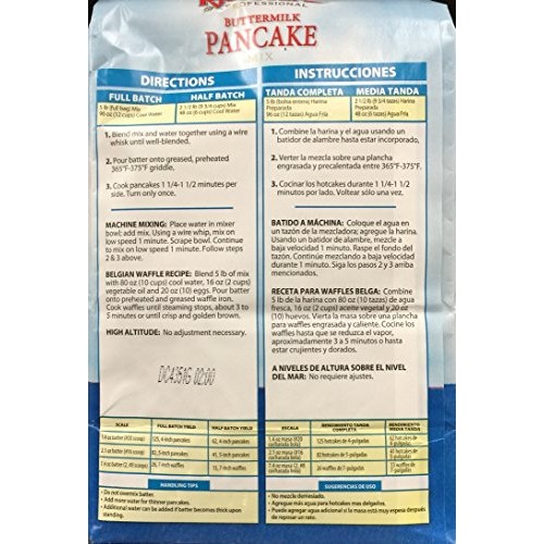 5 Pound Krusteaz Buttermilk Pancake Mix Just Add Water Restauran