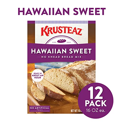 Krusteaz Artisan Hawaiian Sweet Bread Mix, No Knead, 16 Oz Boxes
