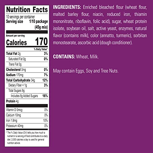 Krusteaz Artisan Hawaiian Sweet Bread Mix, No Knead, 16 Oz Boxes