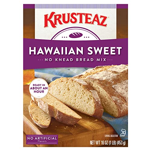 Krusteaz Artisan Hawaiian Sweet Bread Mix, No Knead, 16 Oz Boxes