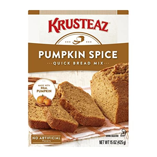 Krusteaz Baking Mix, Pumpkin Spice Quick Bread Mix, Made With Re Krusteaz Baking Mix, Pumpkin Spice Quick Bread Mix, Made With Re