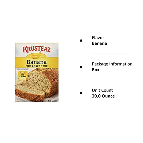 Krusteaz Banana Quick Bread Mix 15 OZ Pack of 2
