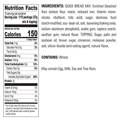 Krusteaz Cinnamon Swirl Quick Bread Mix, 19.5 Oz Pack of 12