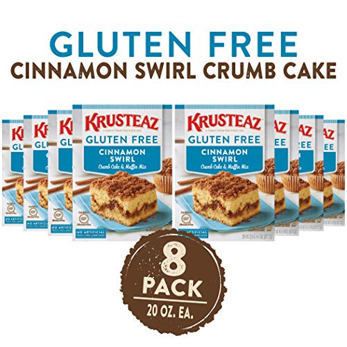 Krusteaz Gluten Free Cinnamon Swirl Crumb Cake & Muffin Mix, 20 ...