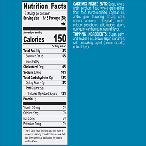 Krusteaz Gluten Free Cinnamon Swirl Crumb Cake & Muffin Mix, 20 ...