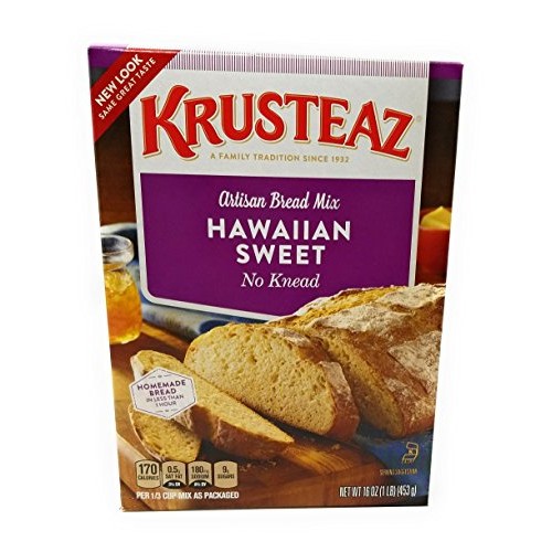 Krusteaz No Knead Hawaiian Sweet Bread Mix 16 oz Boxes 2 Pack