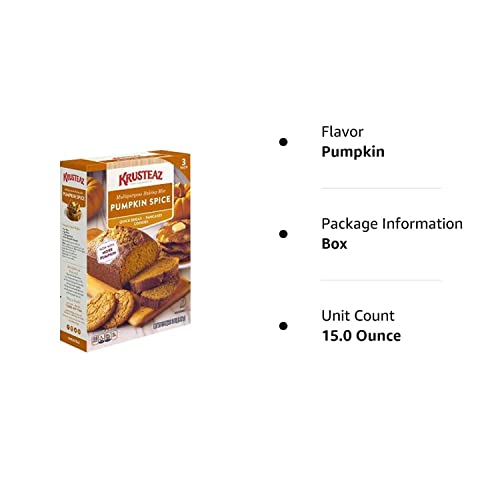 Krusteaz Pumpkin Spice - 3 15 Oz Pack Box Multipurpose Baking