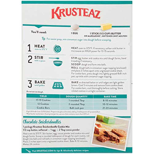 Krusteaz Snickerdoodle Cookie Mix, 17.5-Ounce Box