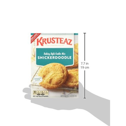 Krusteaz Snickerdoodle Cookie Mix, 17.5-Ounce Boxes Pack of 2