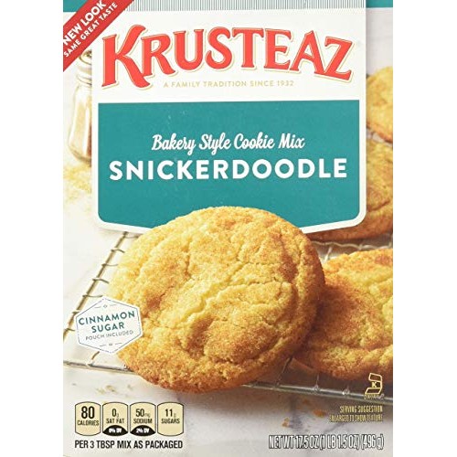 Krusteaz Snickerdoodle Cookie Mix, 17.5-Ounce Boxes Pack of 2 ...