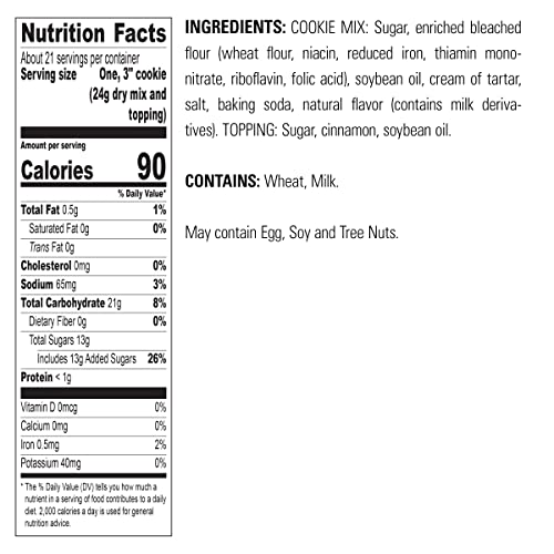 Krusteaz Snickerdoodle Cookie Mix, Includes Cinnamon Sugar Pouch...