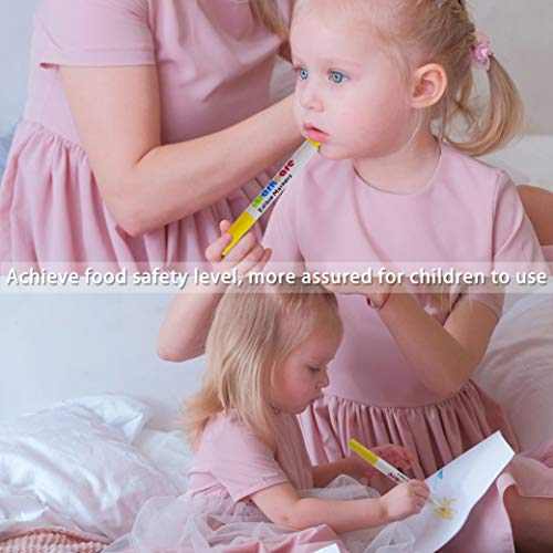 Edible Markers,Food Coloring Markers,Food Coloring Pens,6 Colors