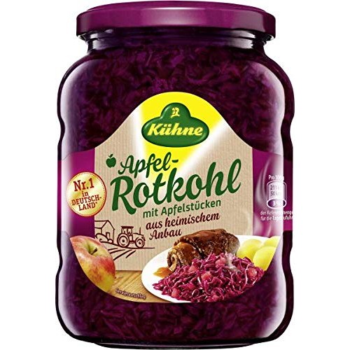 Kuehne - Apfelrotkohl 680G Red Cabbage