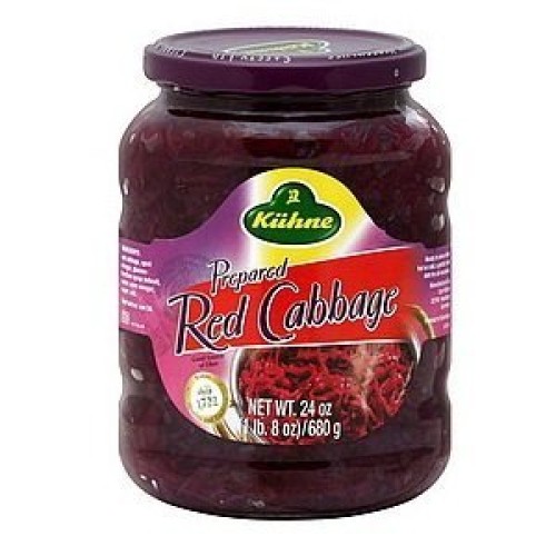 Kuhne Pickled Red Cabbage, 24 Ounce - 12 Per Case.