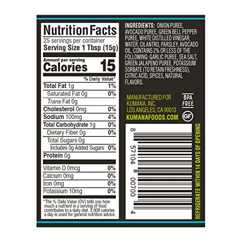 Avocado Sauce By Kumana Foods, Original Jalapeño. A Vibrant Hot