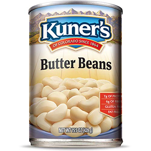 Kuners • Canned Butter Beans 12 Pack, Vegan, Non-Gmo, Natural