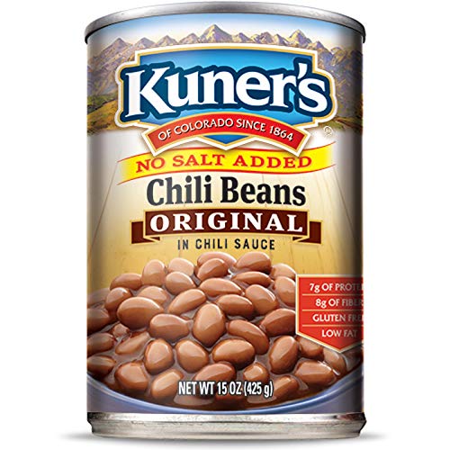 Kuners • Canned Chili Beans 12 Pack, No Salt Added, Vegan, No