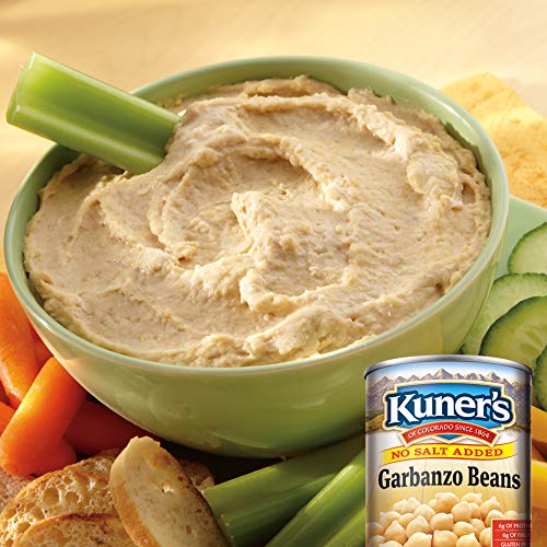 Kuners • Canned Garbanzo Beans, 12 Pack, No Salt Added Chickp