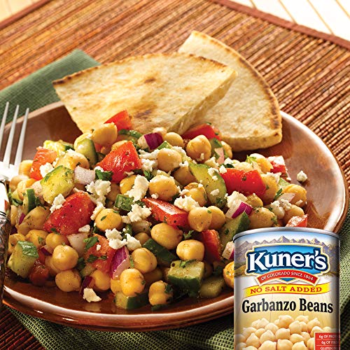 Kuners • Canned Garbanzo Beans, 12 Pack, No Salt Added Chickp