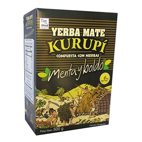 Kurupi Mint Boldo Yerba Mate 500 G 1.1 Lbs