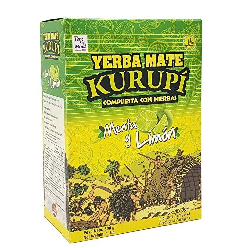 Kurupi Yerba Mate With Mint And Lemon 500 G 1.1 Lbs