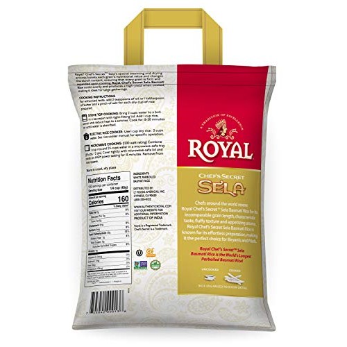 Royal Chef’S Secret Parboiled Sella Extra Long Basmati Rice, 10