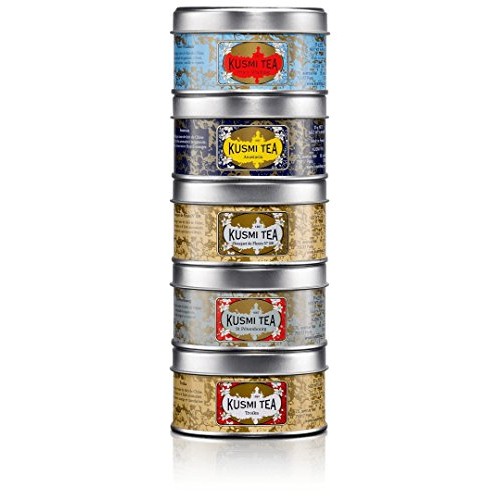 Russian Blends-Kusmi Tea Assortment Of 5 Tins,Net Wt 4.40 Oz