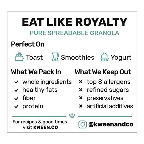 Kween Original Granola Butter 1 Jar - 10 Ounce | Peanut-Free, Kween Original Granola Butter 1 Jar - 10 Ounce | Peanut-Free,